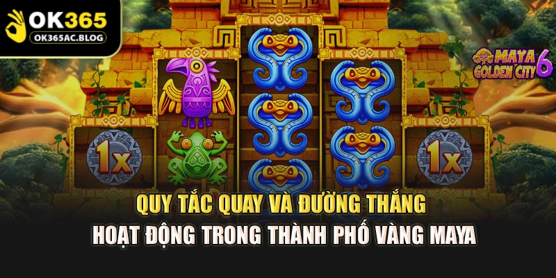 Quy tắc quay và đường thắng hoạt động trong thành phố vàng Maya